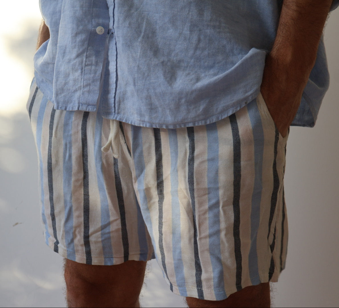SHORT LINO RAYADO